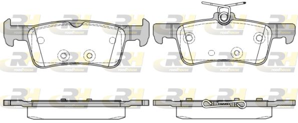 ROADHOUSE Комплект тормозных колодок, дисковый тормоз 21563.10