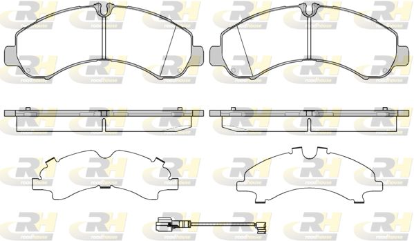 ROADHOUSE Комплект тормозных колодок, дисковый тормоз 21646.01