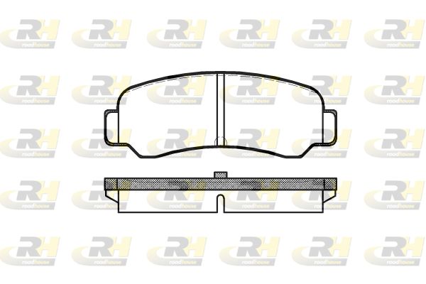 ROADHOUSE Комплект тормозных колодок, дисковый тормоз 2200.00