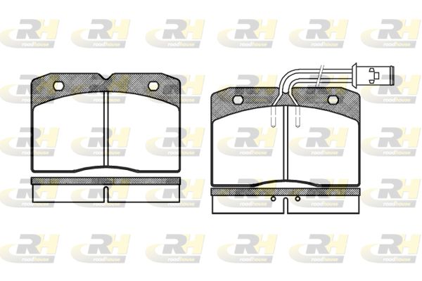 ROADHOUSE Комплект тормозных колодок, дисковый тормоз 2211.12