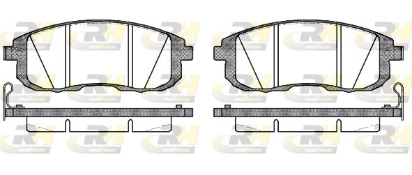 ROADHOUSE Комплект тормозных колодок, дисковый тормоз 2293.14