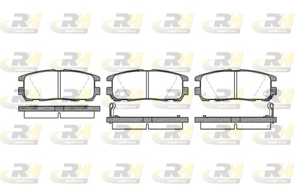 ROADHOUSE Комплект тормозных колодок, дисковый тормоз 2426.02