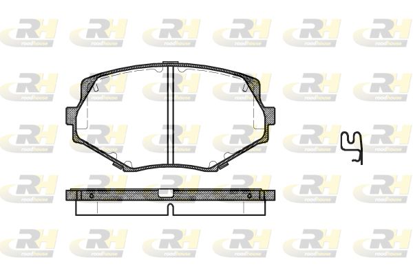 ROADHOUSE Комплект тормозных колодок, дисковый тормоз 2478.02