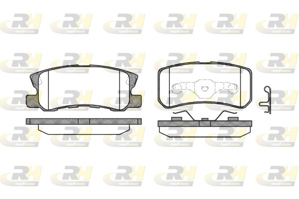 ROADHOUSE Комплект тормозных колодок, дисковый тормоз 2803.02