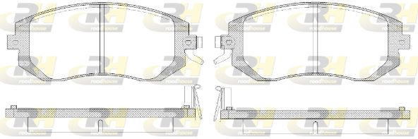 ROADHOUSE Комплект тормозных колодок, дисковый тормоз 2951.14