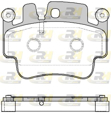 ROADHOUSE Комплект тормозных колодок, дисковый тормоз 2982.00