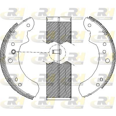 ROADHOUSE Комплект тормозных колодок 4112.01