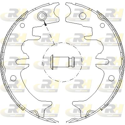 ROADHOUSE Комплект тормозных колодок, стояночная тормозная с 4431.00