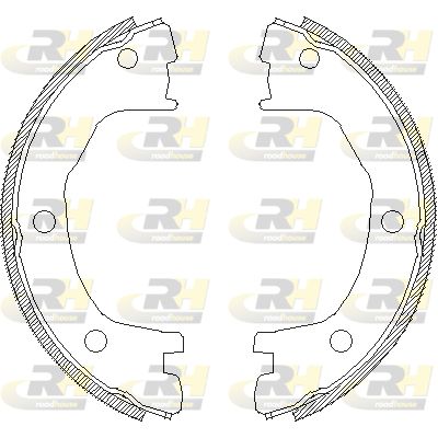 ROADHOUSE Комплект тормозных колодок, стояночная тормозная с 4712.00