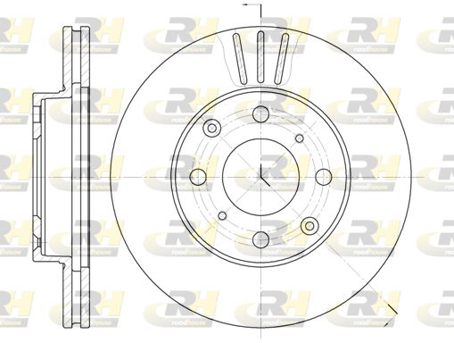 ROADHOUSE Тормозной диск 6108.10