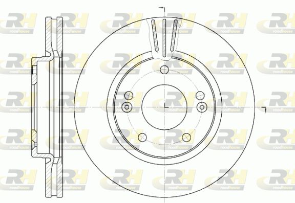 ROADHOUSE Тормозной диск 6667.10