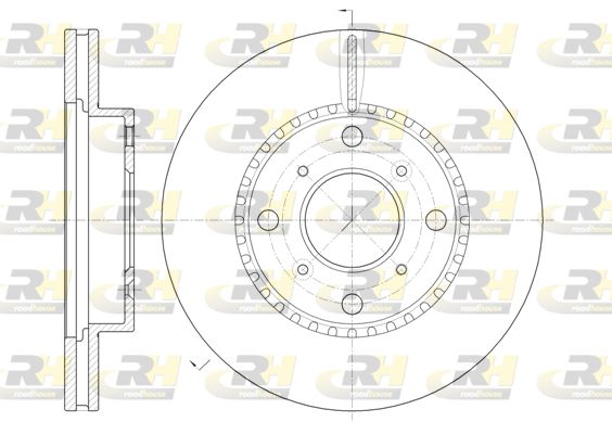 ROADHOUSE Тормозной диск 6804.10