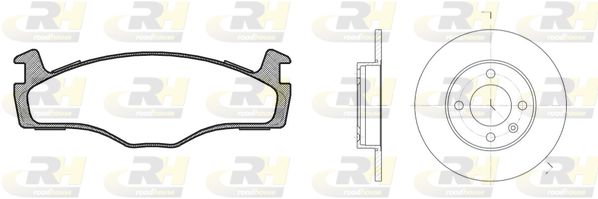 ROADHOUSE Комплект тормозов, дисковый тормозной механизм 8171.03