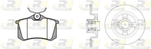 ROADHOUSE Комплект тормозов, дисковый тормозной механизм 8263.21