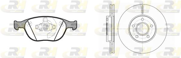 ROADHOUSE Комплект тормозов, дисковый тормозной механизм 8984.00
