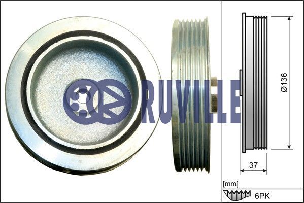 RUVILLE Piedziņas skriemelis, Kloķvārpsta 515504