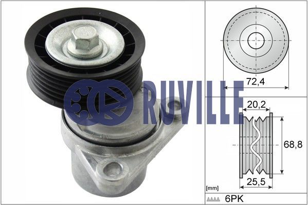 RUVILLE Натяжная планка, поликлиновой ремень 55289