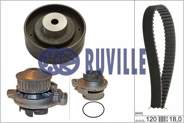 RUVILLE Водяной насос + комплект зубчатого ремня 55401701