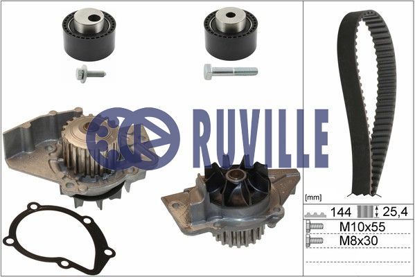 RUVILLE Ūdenssūknis + Zobsiksnas komplekts 55921731