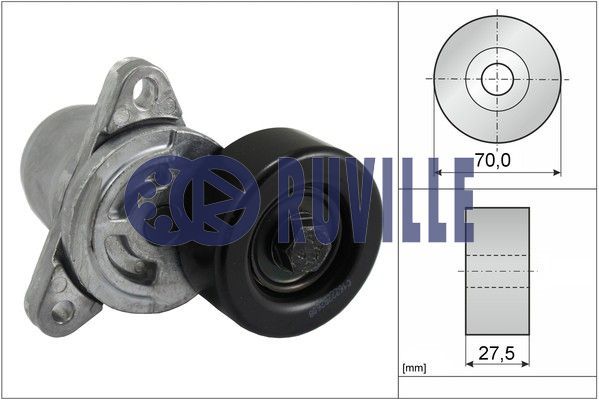 RUVILLE Spriegotājsvira, Ķīļrievu siksna 58414