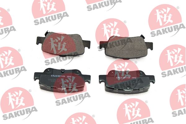 SAKURA Комплект тормозных колодок, дисковый тормоз 601-20-3703