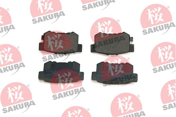SAKURA Комплект тормозных колодок, дисковый тормоз 601-40-6605