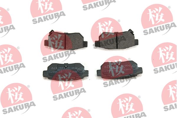 SAKURA Комплект тормозных колодок, дисковый тормоз 601-40-6620
