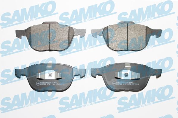 SAMKO Комплект тормозных колодок, дисковый тормоз 5SP1190