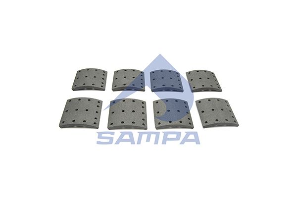SAMPA Комплект тормозных башмаков, барабанные тормоза 096.723