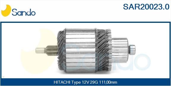 SANDO Якорь, стартер SAR20023.0