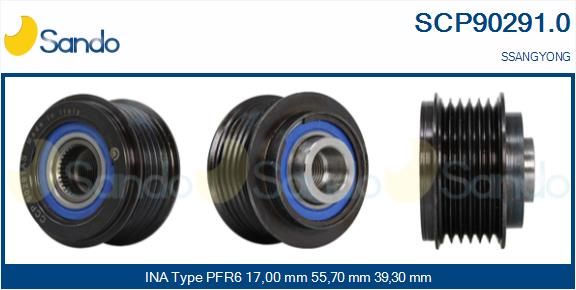 SANDO Ременный шкив, генератор SCP90291.0