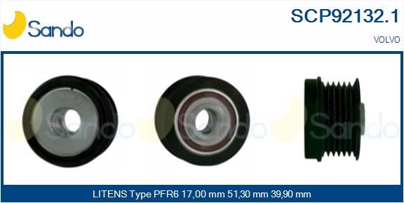 SANDO Ременный шкив, генератор SCP92132.1