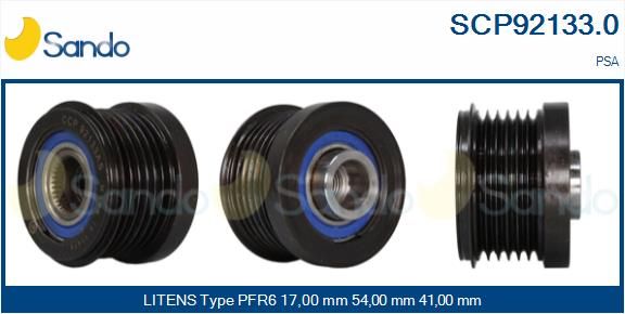SANDO Ременный шкив, генератор SCP92133.0