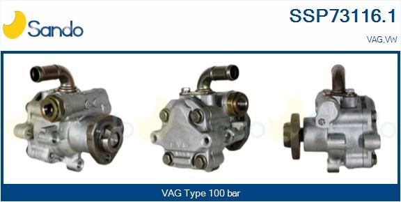 SANDO Гидравлический насос, рулевое управление SSP73116.1