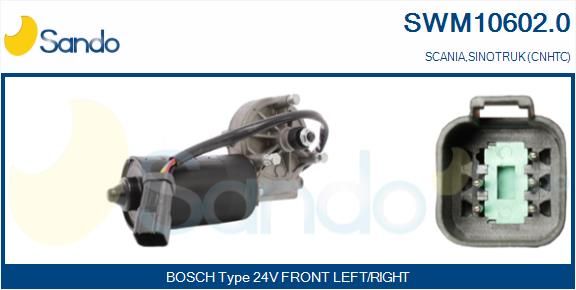 SANDO Stikla tīrītāju motors SWM10602.0
