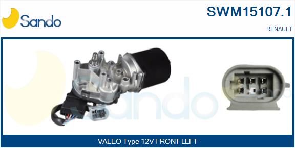 SANDO Stikla tīrītāju motors SWM15107.1