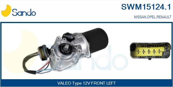 SANDO Двигатель стеклоочистителя SWM15124.1
