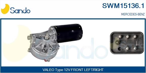 SANDO Stikla tīrītāju motors SWM15136.1