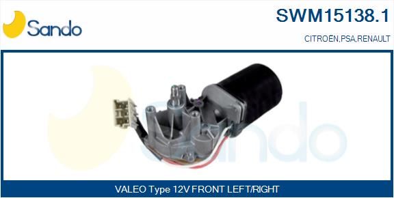SANDO Stikla tīrītāju motors SWM15138.1