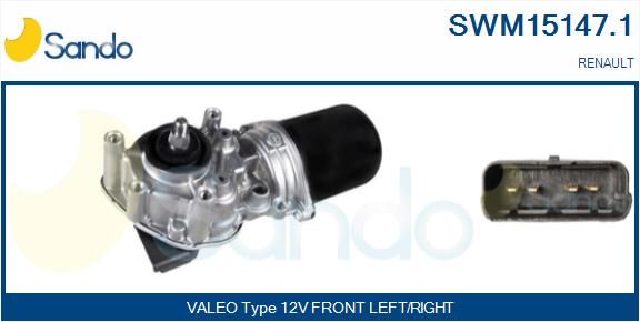 SANDO Stikla tīrītāju motors SWM15147.1