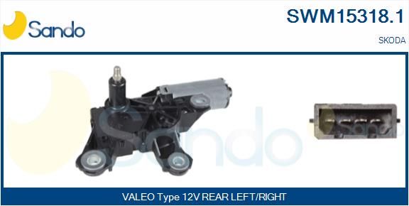 SANDO Stikla tīrītāju motors SWM15318.1