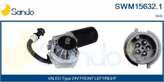 SANDO Stikla tīrītāju motors SWM15632.1