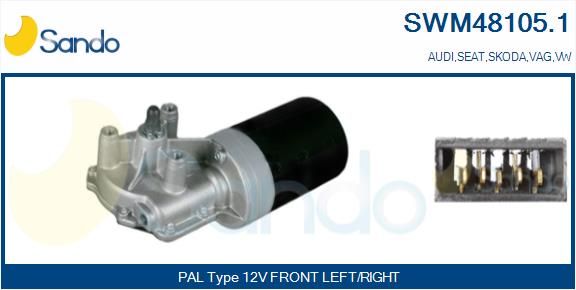 SANDO Stikla tīrītāju motors SWM48105.1