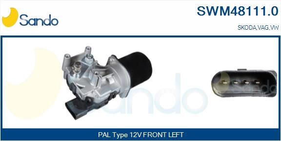 SANDO Stikla tīrītāju motors SWM48111.0