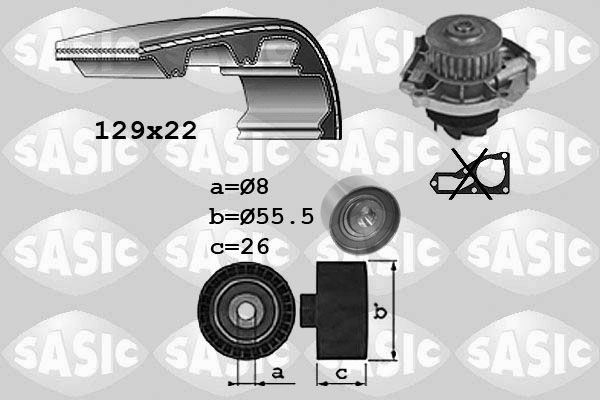 SASIC Ūdenssūknis + Zobsiksnas komplekts 3906042