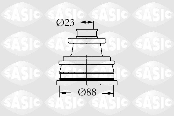 SASIC Комплект пылника, приводной вал 4003429