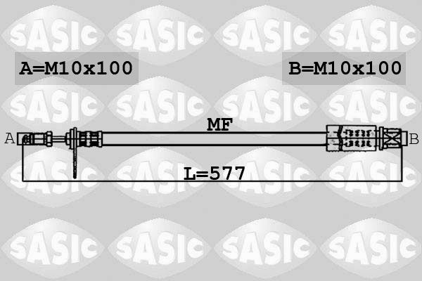 SASIC Bremžu šļūtene 6600004