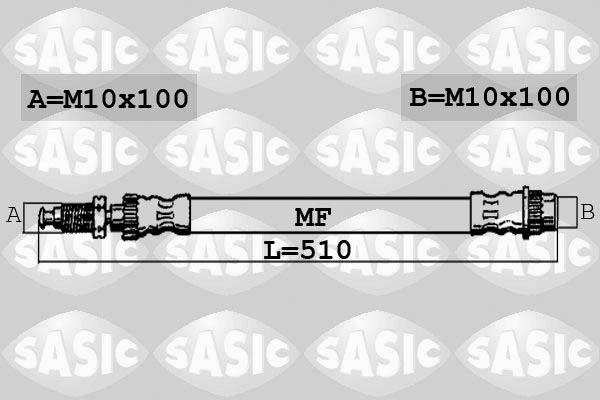 SASIC Тормозной шланг 6600043