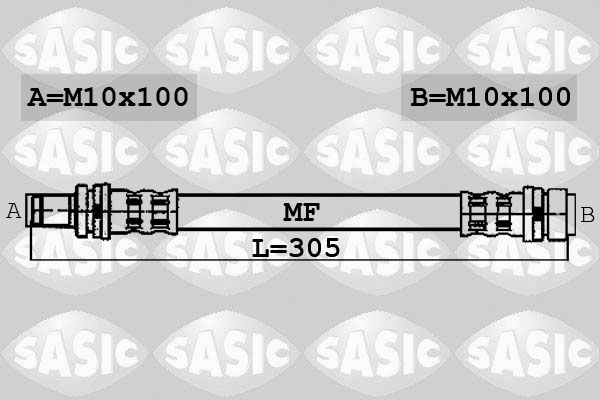 SASIC Тормозной шланг 6600052