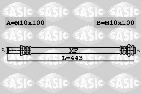 SASIC Bremžu šļūtene 6606011